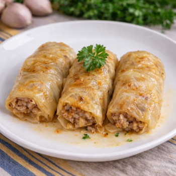 Зелеви сърми с кайма и ориз